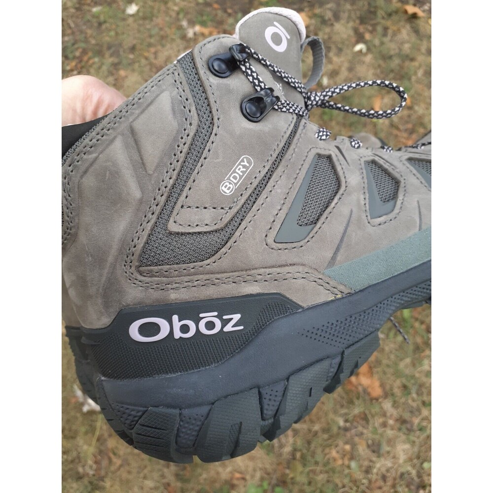 EUC Oboz Hiking Boots Sawtooth X Mid Waterproof Women’s 9.5W Gray Cushion - Picture 8 of 15